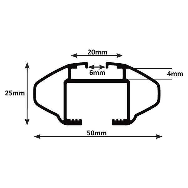 Green Valley Dachträger Trax passend für Mitsubishi Shogun Pinin Fünftürer (2000-2006)