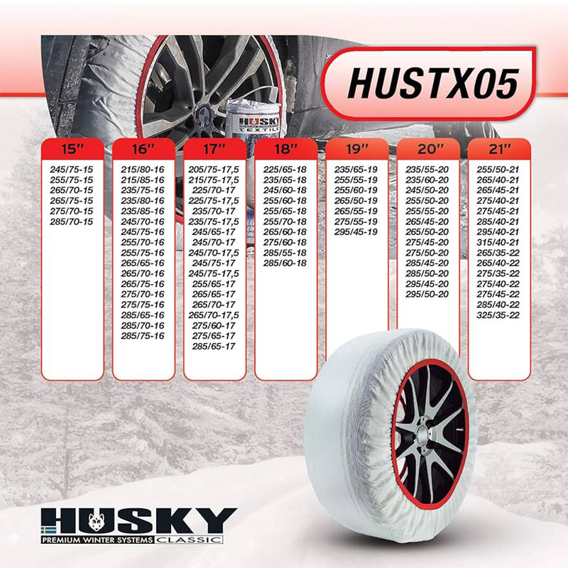 Husky Textil Schneekette Größe XL 