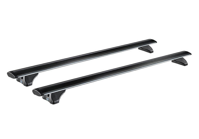 Cruz Dachträgerset Airo FIX Dark passend für Opel Corsa (E) Dreitürer (2014-)