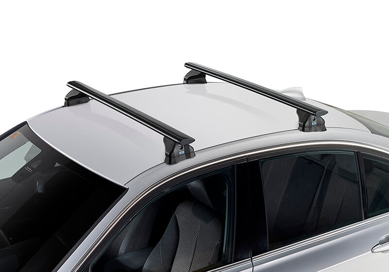 Cruz Dachträgerset Airo FIX Dark passend für Peugeot 307 Fünftürer (2001-2008)