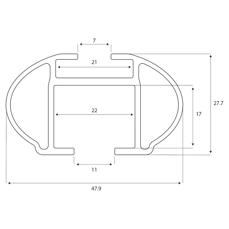 Menabo dakdrager Tiger zwart geschikt voor Kia Sedona (2006-2014)