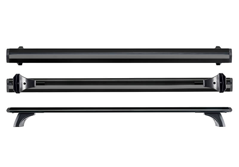 Cruz Dachträgerset Airo T Dark passend für Volkswagen Jetta Limousine (2005-2011)