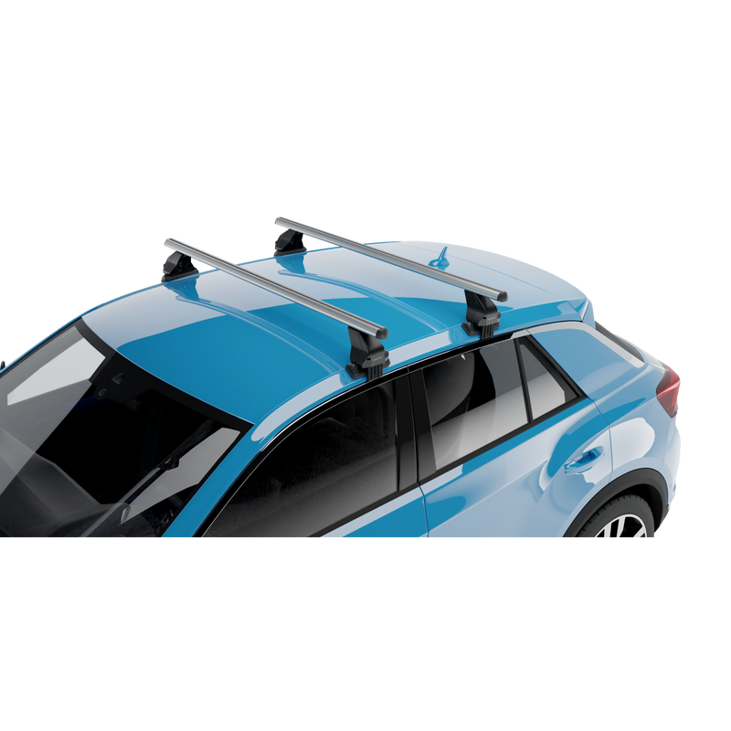 Menabo Dachträgerset Omega Aluminium passend für Renault Twingo (2014-)