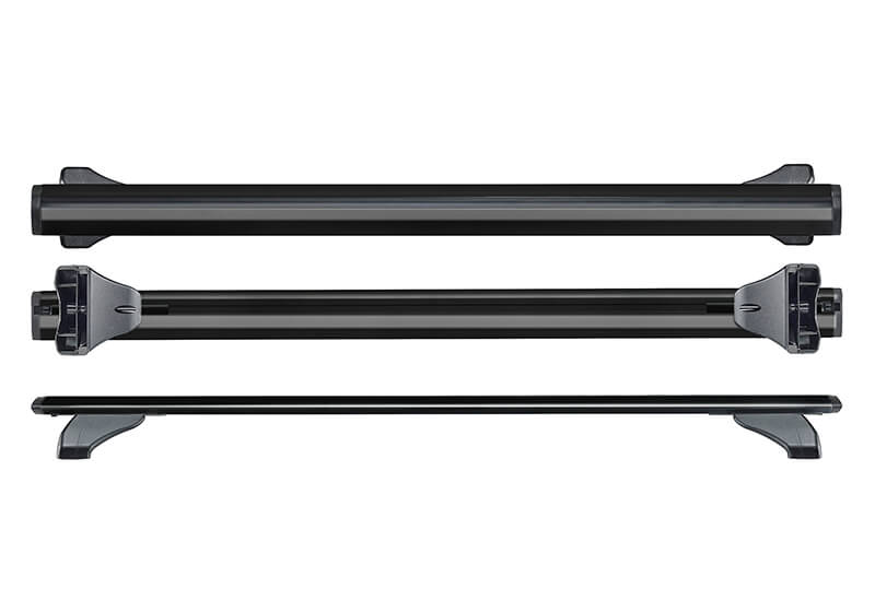 Cruz Dachträgerset Airo FIX Dark passend für Opel Corsa (E) Dreitürer (2014-)
