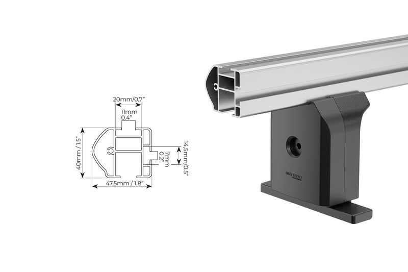 Menabo Professional geschikt voor Mercedes Citan L1 (2012-2021)