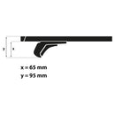 Menabo dakdrager Tiger zwart geschikt voor Opel Astra Sports Tourer (2010-2015)-5